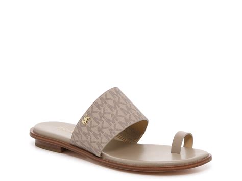 august slide sandal michael michael kors|Michael Michael Kors August Flat Sandals .